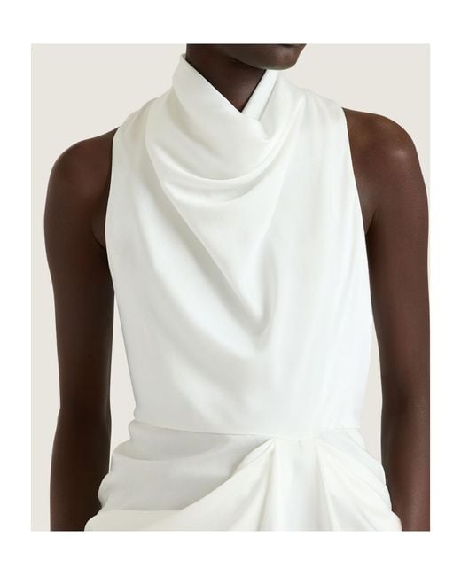 Givenchy White Draped Top