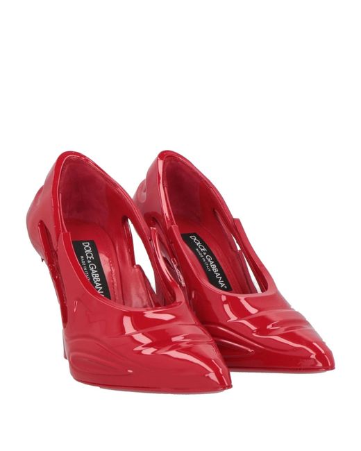 Dolce & Gabbana Red Solid Color Courts