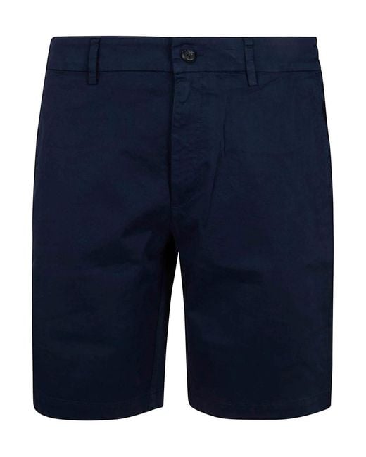 Eleventy Blue Wide Leg Shorts for men
