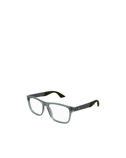 Montblanc Metallic Eyewear Mb0300O Rectangular Glasses And Frames
