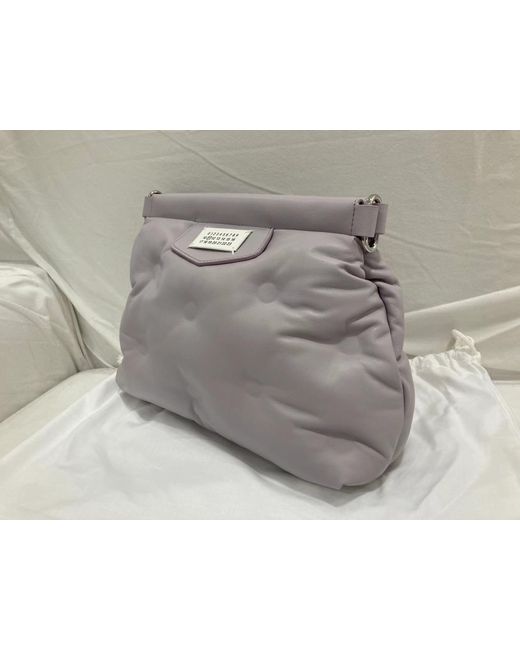 Maison Margiela Gray Glam Slam Quilted Shoulder Bag