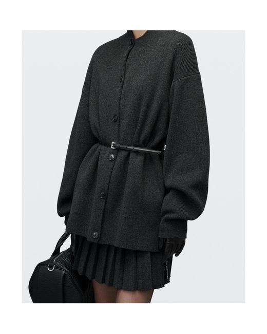 Alexander Wang Black Belted Cardigan
