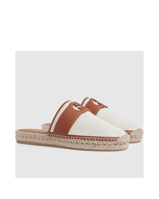 Gucci Brown Interlocking G Slide Espadrilles for men
