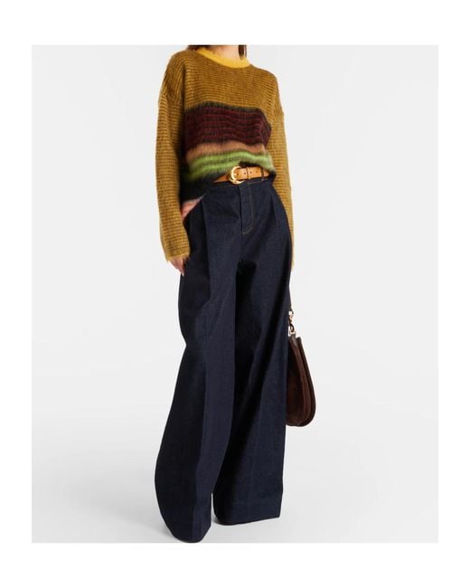 LaDoubleJ Green Berra Mohair-Blend Sweater