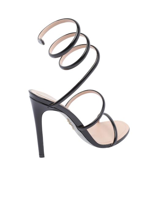 Rene Caovilla Metallic René Caovilla Cleo Spiral Strap Sandals