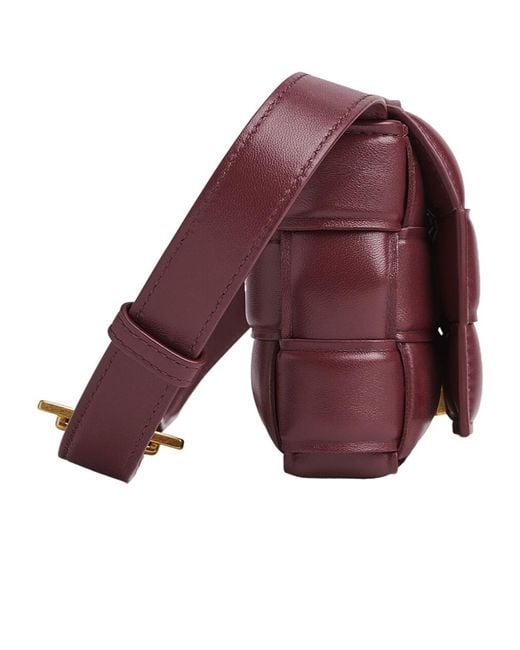 Bottega Veneta Purple Padded Cassette Crossbody Bag