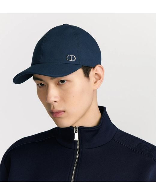 Dior Blue Cd Icon Logo Baseball Hat for men