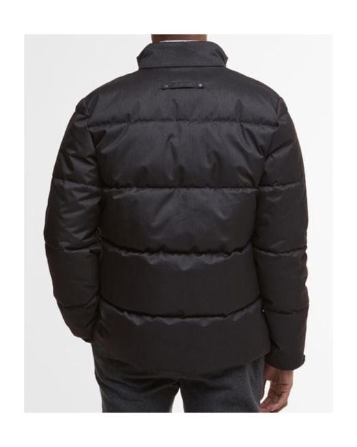 Barbour Black Quilted Zip-Up Jacket for men