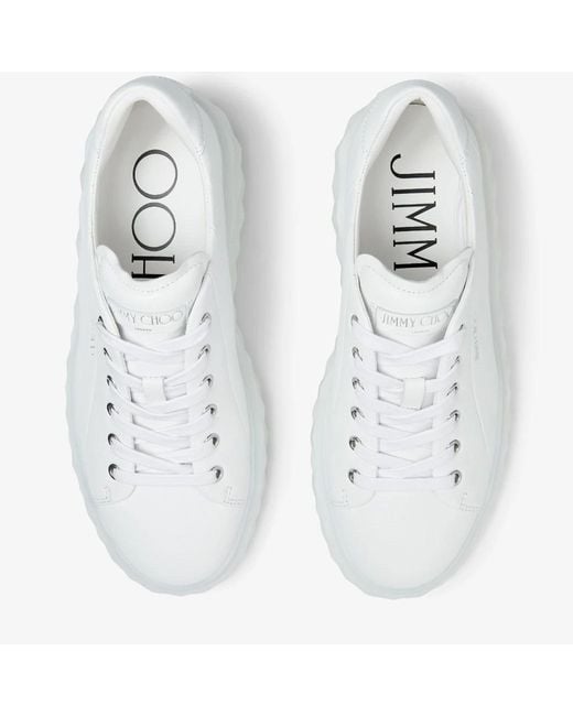 Jimmy Choo White Low-Top Leisure Sneakers