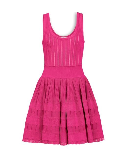 Alaïa Pink Crinoline Mini Dress
