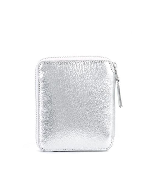 Comme des Garçons Gray Logo Wallet for men