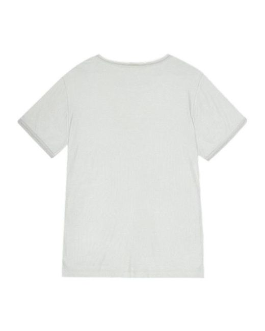 REMAIN Birger White Mesh-Trim T-Shirt