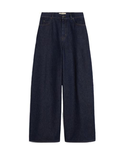 Weekend by Maxmara Blue Tabella Wide Leg Jeans