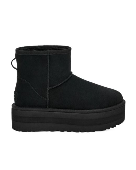 Ugg Black Thick-Soled Short Boots