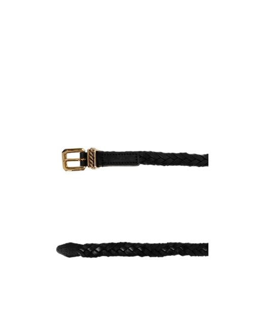 Etro Black Interwovened Buckle Fastened Belt