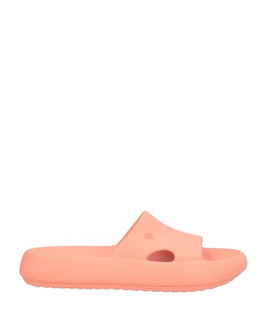 Tory Burch Pink Solid Color Non-Slip Slippers
