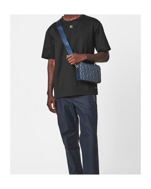Fendi Black Metal Ff Tee for men