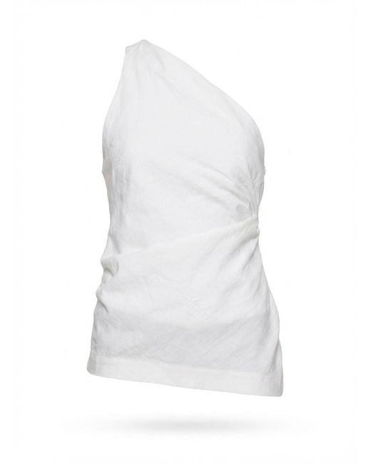 TOVE White One-Shoulder Vest