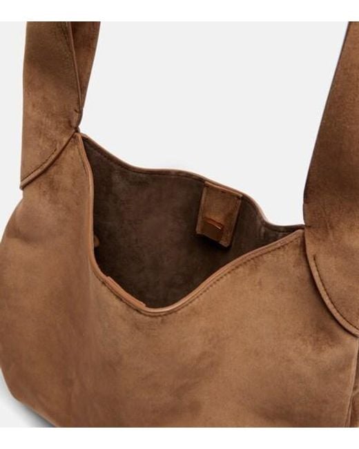Gabriela Hearst Brown Small Suede Tote Bag