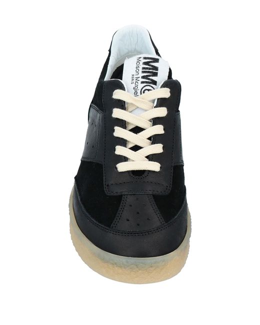 MM6 by Maison Margiela Black Minimalist Low-Top Casual Shoes
