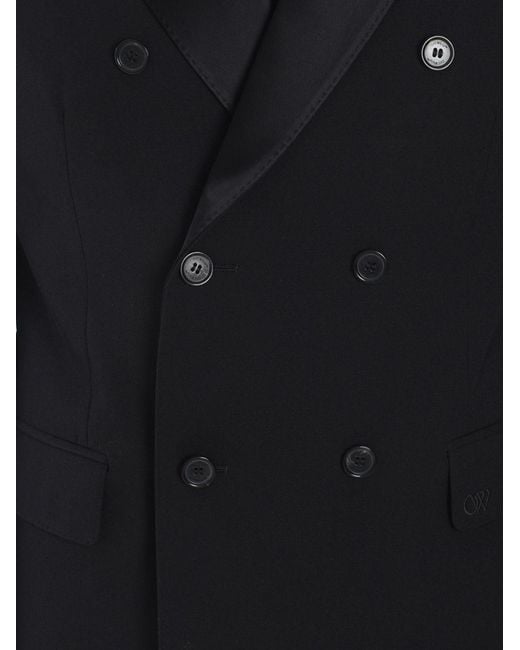 Off-White c/o Virgil Abloh Black Double-Breasted Blazer for men