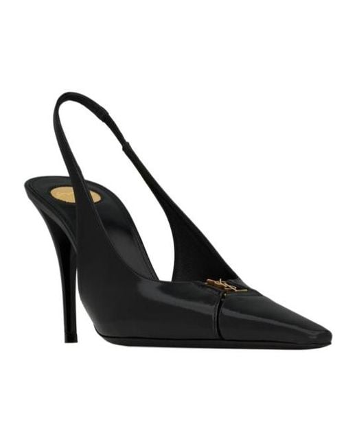 Saint Laurent Multicolor Babylone Breteuil Slingback Pumps