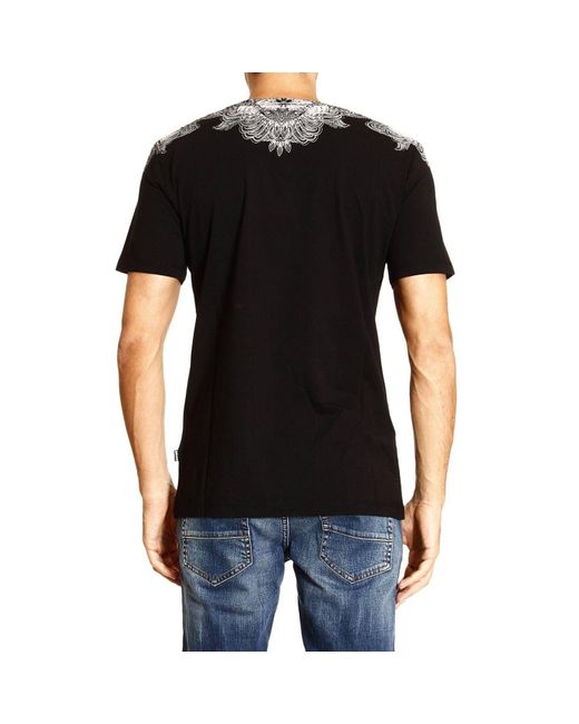 Just Cavalli Black Printed T-Shirt for men