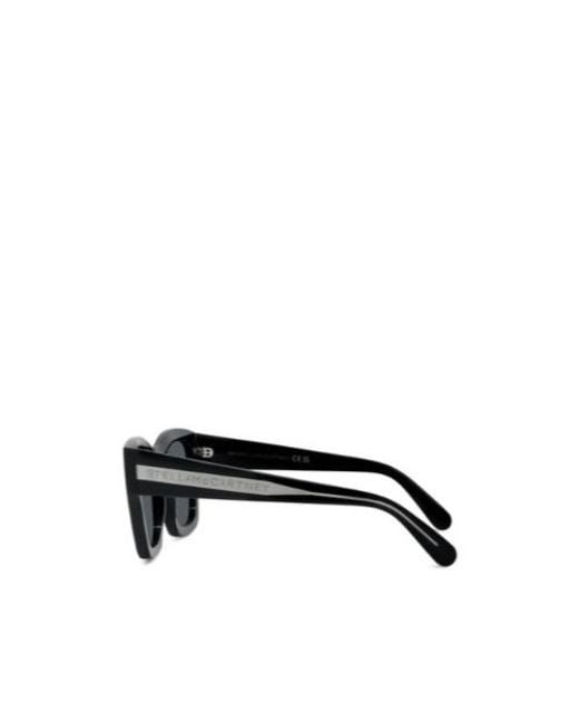 Stella McCartney Black Eyewear Square Frame Sunglasses