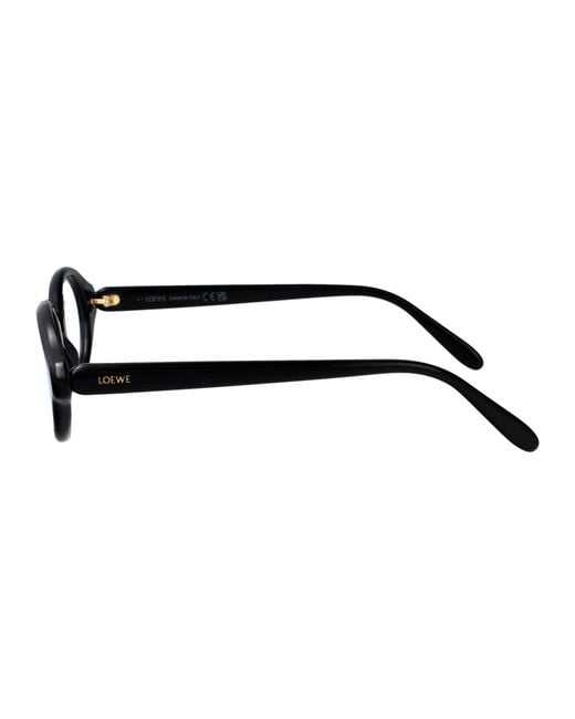 Loewe White Oval Frame Glasses