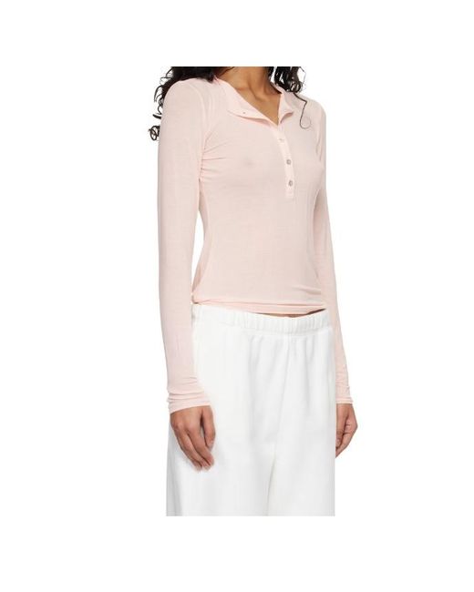 Skims White Translucent Elastic Blouse