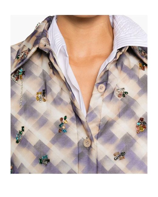 Dries Van Noten Gray Long Sleeve Shirt
