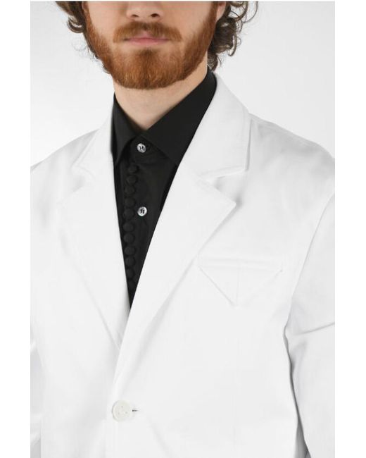Bottega Veneta White Long-Sleeved Jacket for men
