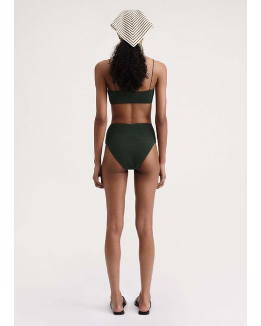 Totême  Black Square-Neck Bikini Top