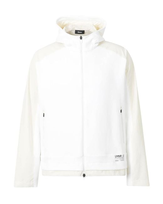 Herno White Long Sleeve Hooded Casual Jacket for men
