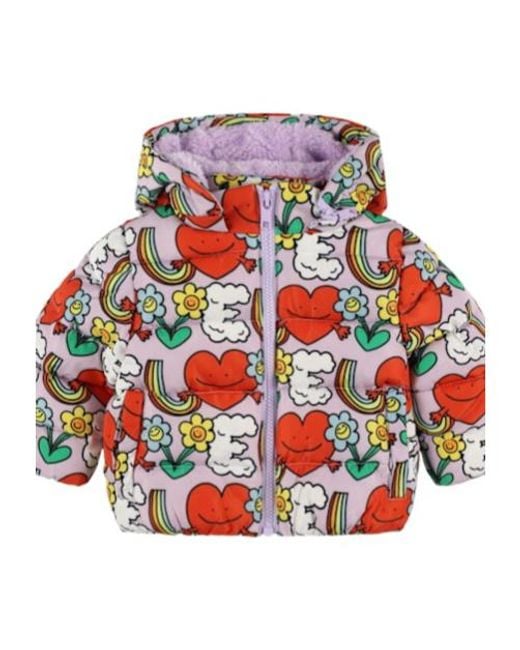 Stella McCartney Red Printed Puffer Jacket