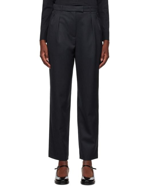 A.P.C. Black High-Waist Cropped Trousers