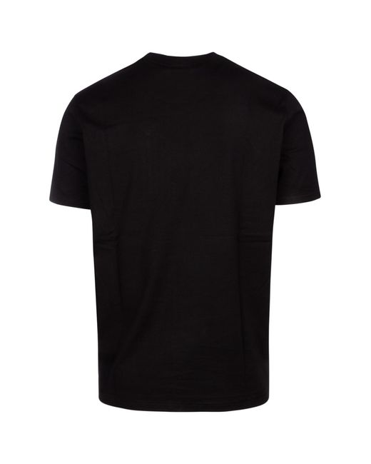 Paul & Shark Black Mesh Pocket T-Shirt for men