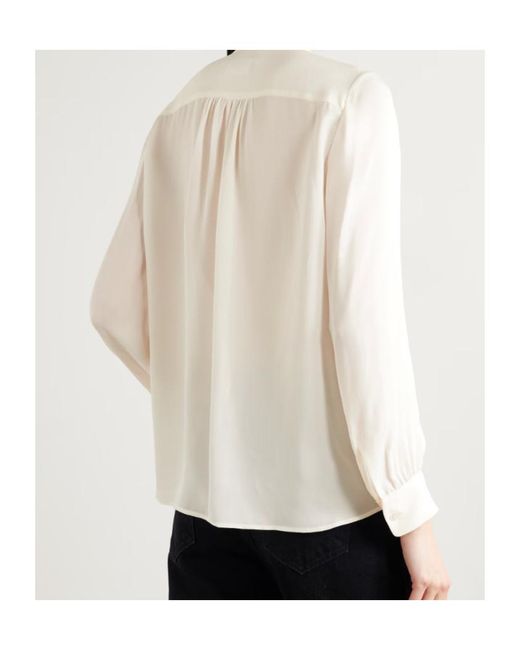 Nili Lotan White Montaine Blouse