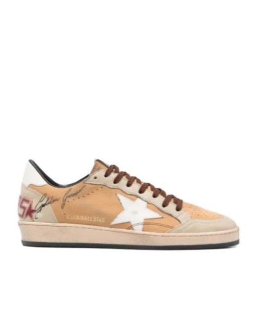 Golden Goose Deluxe Brand Natural Star Detail Suede Sneakers for men
