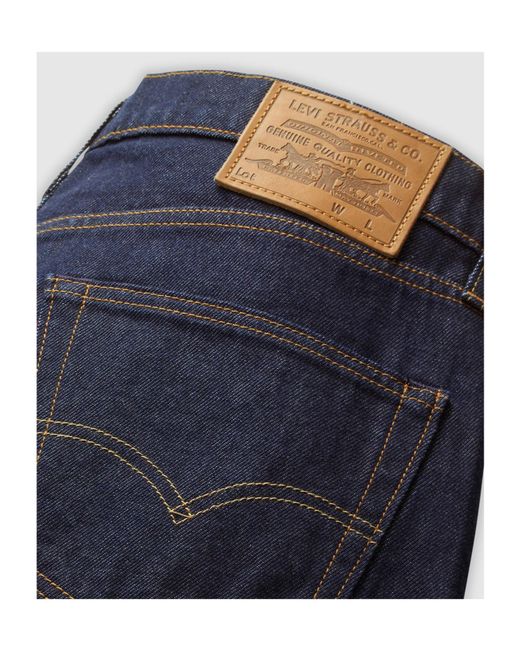 Levi's Blue 502 Taper Selvedge Jeans for men