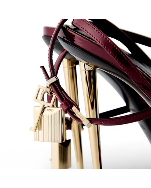Tom Ford White Padlock Heels