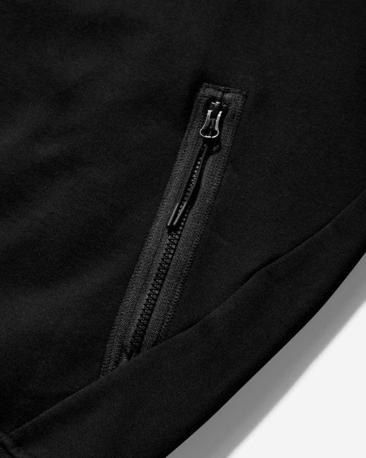 C P Company Black Long-Sleeved Hooded Hoodie for men