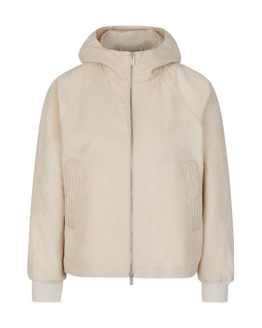 Peserico Natural Hooded Technical Jacket