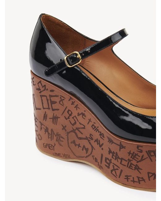 Chloé Brown Chloé Maxime Wedge Pumps
