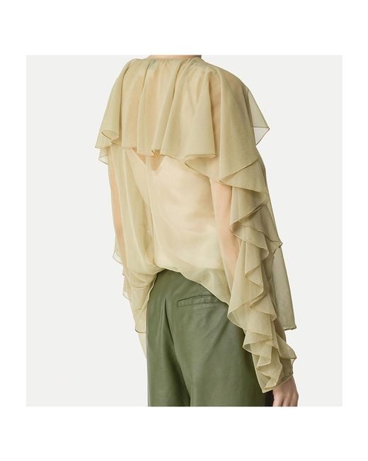 Forte_forte Natural Layered-Design Blouse