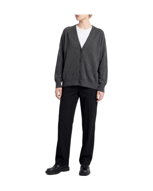 Max Mara Gray Solid Color Cardigans