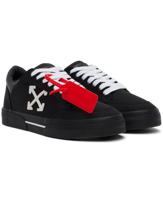 Off-White c/o Virgil Abloh Black Off- Sports Shoes `New Low Vulcanized` for men