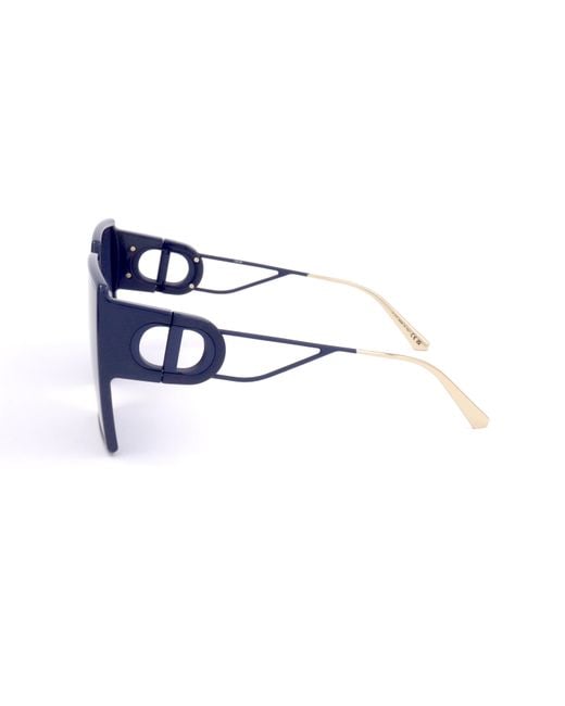 Dior Blue Full-Rim Sunglasses