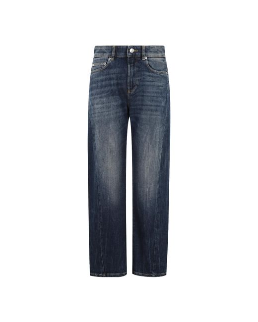 Department 5 Blue Denim Trousers With Belt Loops
