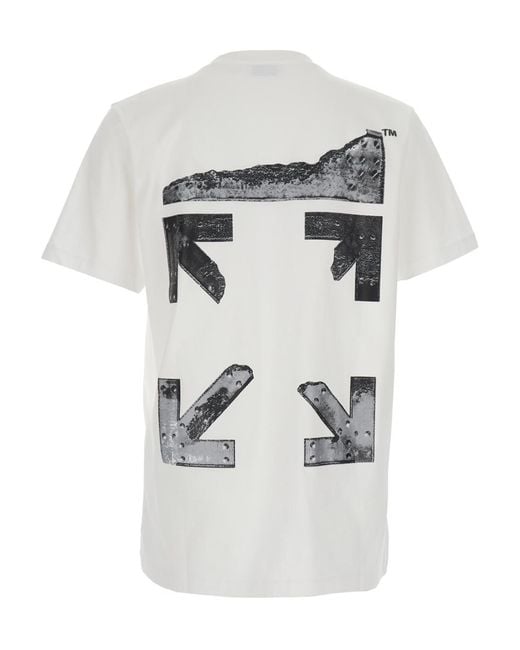 Off-White c/o Virgil Abloh White Back Arrow Logo T-Shirt for men
